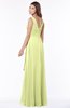 ColsBM Giselle Lime Green Gorgeous A-line V-neck Sleeveless Half Backless Pick up Bridesmaid Dresses