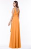 ColsBM Giselle Orange Gorgeous A-line V-neck Sleeveless Half Backless Pick up Bridesmaid Dresses