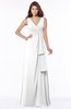 ColsBM Giselle White Gorgeous A-line V-neck Sleeveless Half Backless Pick up Bridesmaid Dresses