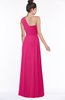 ColsBM Adalyn Fandango Pink Mature Sheath Sleeveless Half Backless Chiffon Ruching Bridesmaid Dresses