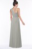 ColsBM Adalyn Platinum Mature Sheath Sleeveless Half Backless Chiffon Ruching Bridesmaid Dresses