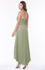 ColsBM Faith Moss Green Plain A-line Sleeveless Zip up Chiffon Pick up Bridesmaid Dresses