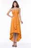 ColsBM Faith Orange Plain A-line Sleeveless Zip up Chiffon Pick up Bridesmaid Dresses