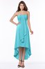 ColsBM Faith Turquoise Plain A-line Sleeveless Zip up Chiffon Pick up Bridesmaid Dresses