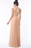 ColsBM Isla Almost Apricot Elegant V-neck Sleeveless Chiffon Floor Length Ruching Bridesmaid Dresses