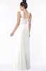 ColsBM Isla Cloud White Elegant V-neck Sleeveless Chiffon Floor Length Ruching Bridesmaid Dresses