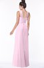 ColsBM Isla Fairy Tale Elegant V-neck Sleeveless Chiffon Floor Length Ruching Bridesmaid Dresses