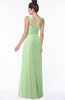 ColsBM Isla Gleam Elegant V-neck Sleeveless Chiffon Floor Length Ruching Bridesmaid Dresses