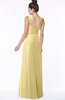 ColsBM Isla Gold Elegant V-neck Sleeveless Chiffon Floor Length Ruching Bridesmaid Dresses