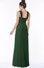 ColsBM Isla Hunter Green Elegant V-neck Sleeveless Chiffon Floor Length Ruching Bridesmaid Dresses