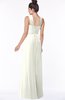 ColsBM Isla Ivory Elegant V-neck Sleeveless Chiffon Floor Length Ruching Bridesmaid Dresses