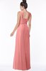 ColsBM Isla Lantana Elegant V-neck Sleeveless Chiffon Floor Length Ruching Bridesmaid Dresses
