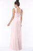 ColsBM Isla Petal Pink Elegant V-neck Sleeveless Chiffon Floor Length Ruching Bridesmaid Dresses