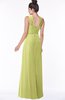 ColsBM Isla Pistachio Elegant V-neck Sleeveless Chiffon Floor Length Ruching Bridesmaid Dresses
