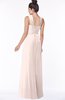 ColsBM Isla Silver Peony Elegant V-neck Sleeveless Chiffon Floor Length Ruching Bridesmaid Dresses