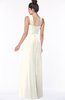 ColsBM Isla Whisper White Elegant V-neck Sleeveless Chiffon Floor Length Ruching Bridesmaid Dresses