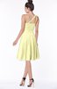 ColsBM Sophia Wax Yellow Cute A-line Sleeveless Chiffon Ruching Bridesmaid Dresses