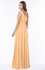 ColsBM Adeline Apricot Gorgeous A-line One Shoulder Zip up Floor Length Pleated Bridesmaid Dresses