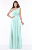 ColsBM Adeline Blue Glass Gorgeous A-line One Shoulder Zip up Floor Length Pleated Bridesmaid Dresses