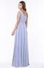 ColsBM Adeline Blue Heron Gorgeous A-line One Shoulder Zip up Floor Length Pleated Bridesmaid Dresses
