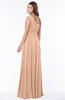 ColsBM Adeline Burnt Orange Gorgeous A-line One Shoulder Zip up Floor Length Pleated Bridesmaid Dresses