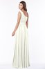 ColsBM Adeline Ivory Gorgeous A-line One Shoulder Zip up Floor Length Pleated Bridesmaid Dresses