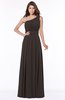 ColsBM Adeline Java Gorgeous A-line One Shoulder Zip up Floor Length Pleated Bridesmaid Dresses