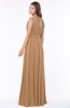 ColsBM Adeline Light Brown Gorgeous A-line One Shoulder Zip up Floor Length Pleated Bridesmaid Dresses
