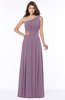ColsBM Adeline Mauve Gorgeous A-line One Shoulder Zip up Floor Length Pleated Bridesmaid Dresses