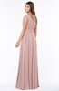 ColsBM Adeline Nectar Pink Gorgeous A-line One Shoulder Zip up Floor Length Pleated Bridesmaid Dresses