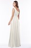 ColsBM Adeline Off White Gorgeous A-line One Shoulder Zip up Floor Length Pleated Bridesmaid Dresses