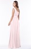 ColsBM Adeline Petal Pink Gorgeous A-line One Shoulder Zip up Floor Length Pleated Bridesmaid Dresses