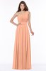 ColsBM Adeline Salmon Gorgeous A-line One Shoulder Zip up Floor Length Pleated Bridesmaid Dresses