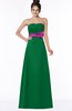 ColsBM Alyson Green Gothic A-line Strapless Sleeveless Flower Bridesmaid Dresses