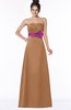 ColsBM Alyson Light Brown Gothic A-line Strapless Sleeveless Flower Bridesmaid Dresses