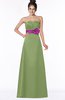 ColsBM Alyson Moss Green Gothic A-line Strapless Sleeveless Flower Bridesmaid Dresses