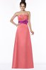 ColsBM Alyson Shell Pink Gothic A-line Strapless Sleeveless Flower Bridesmaid Dresses