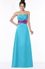 ColsBM Alyson Turquoise Gothic A-line Strapless Sleeveless Flower Bridesmaid Dresses
