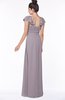 ColsBM Siena Cameo Modern A-line Wide Square Short Sleeve Zip up Pleated Bridesmaid Dresses