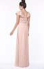 ColsBM Siena Dusty Rose Modern A-line Wide Square Short Sleeve Zip up Pleated Bridesmaid Dresses