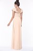 ColsBM Siena Fresh Salmon Modern A-line Wide Square Short Sleeve Zip up Pleated Bridesmaid Dresses
