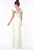 ColsBM Siena Ivory Modern A-line Wide Square Short Sleeve Zip up Pleated Bridesmaid Dresses