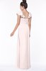 ColsBM Siena Light Pink Modern A-line Wide Square Short Sleeve Zip up Pleated Bridesmaid Dresses