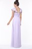 ColsBM Siena Light Purple Modern A-line Wide Square Short Sleeve Zip up Pleated Bridesmaid Dresses
