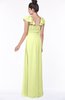 ColsBM Siena Lime Green Modern A-line Wide Square Short Sleeve Zip up Pleated Bridesmaid Dresses