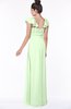 ColsBM Siena Pale Green Modern A-line Wide Square Short Sleeve Zip up Pleated Bridesmaid Dresses