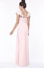 ColsBM Siena Petal Pink Modern A-line Wide Square Short Sleeve Zip up Pleated Bridesmaid Dresses
