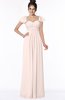 ColsBM Siena Silver Peony Modern A-line Wide Square Short Sleeve Zip up Pleated Bridesmaid Dresses