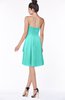 ColsBM Janiya Blue Turquoise Traditional A-line Sleeveless Half Backless Knee Length Bridesmaid Dresses