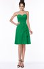 ColsBM Janiya Green Traditional A-line Sleeveless Half Backless Knee Length Bridesmaid Dresses